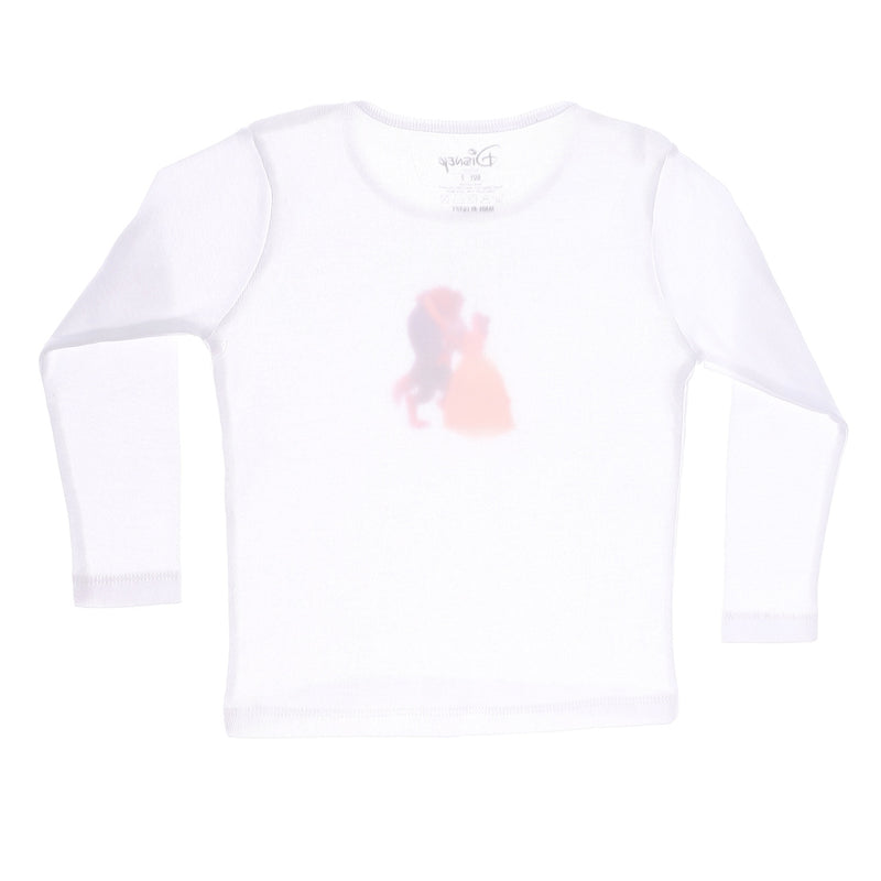 Beauty and The Beast Girls Long Sleeve Undershirt Pack Of 2