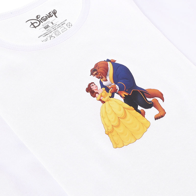 Beauty and The Beast Girls Long Sleeve Undershirt Pack Of 2