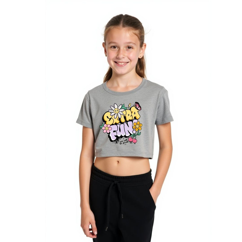 Extra Fun Girls Crop Top