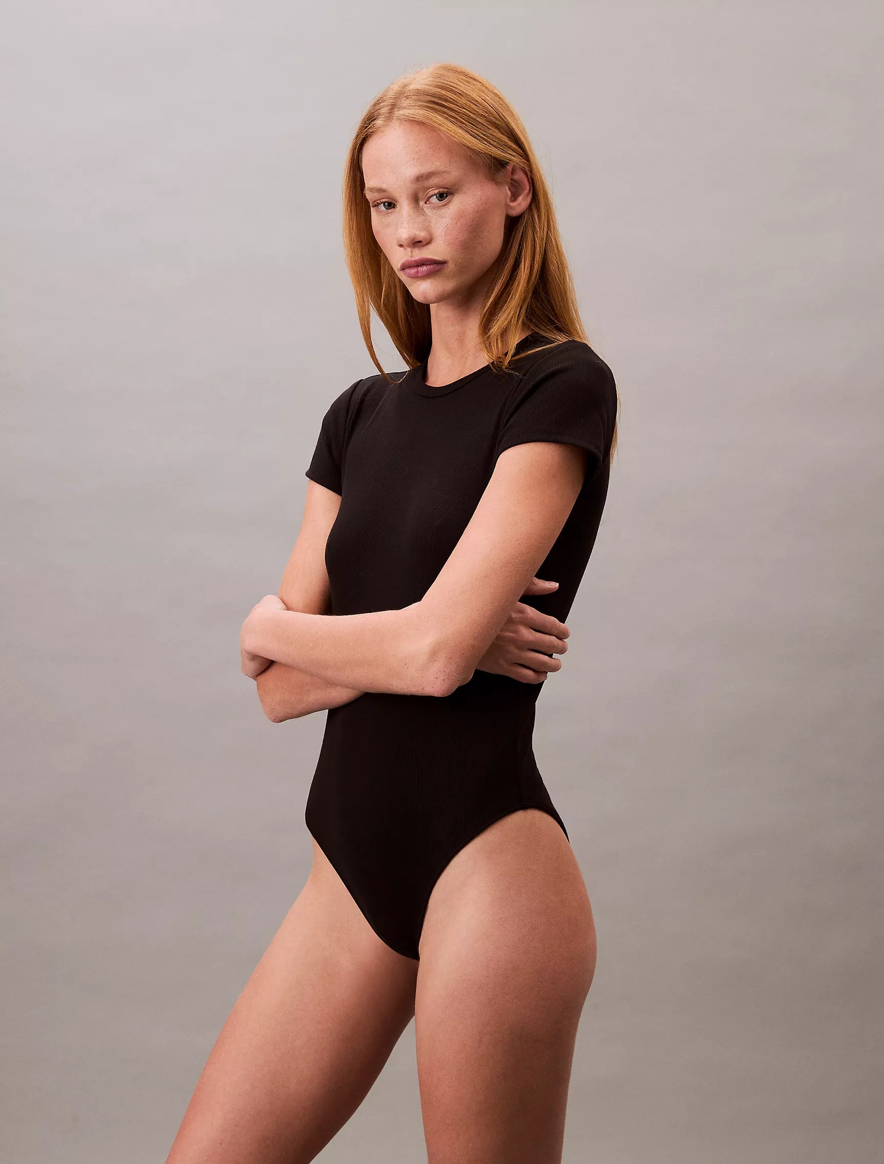 Form-Fitting Cotton Bodysuit
