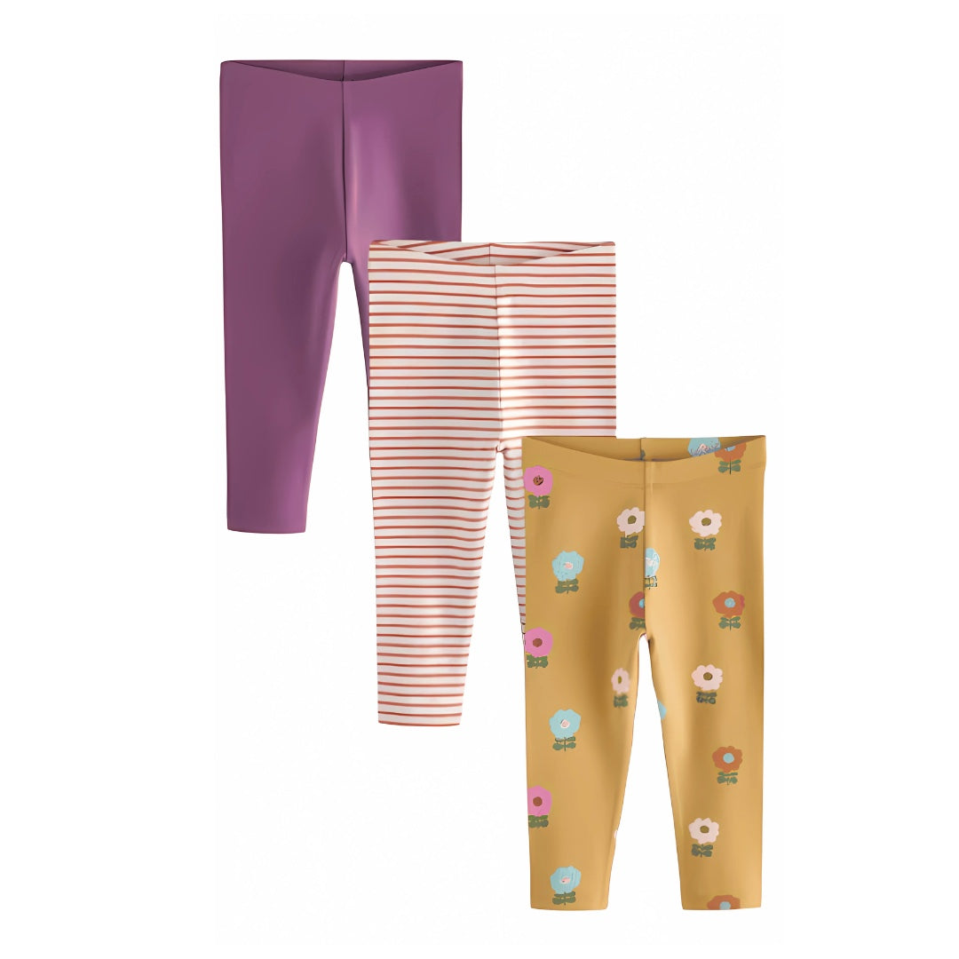 Girls Leggings-Pack of 3