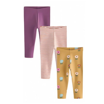 Girls Leggings-Pack of 3
