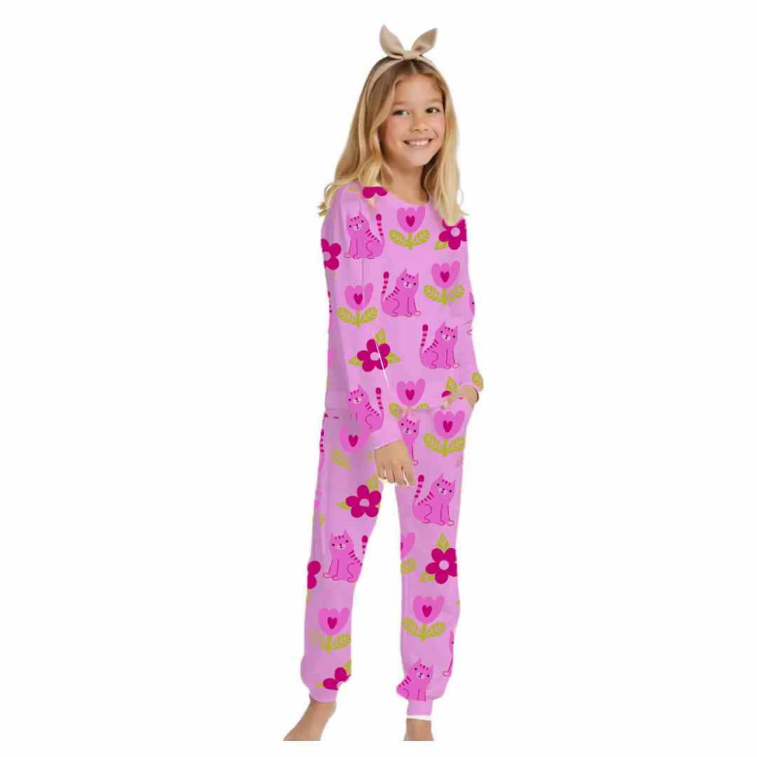 Girls Long Sleeve & Pajama Set