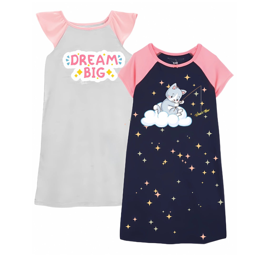 Girls Night Gown-Pack of 2
