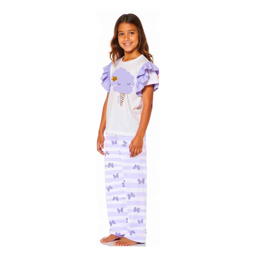 Girls Short Sleeve & Pajama Set
