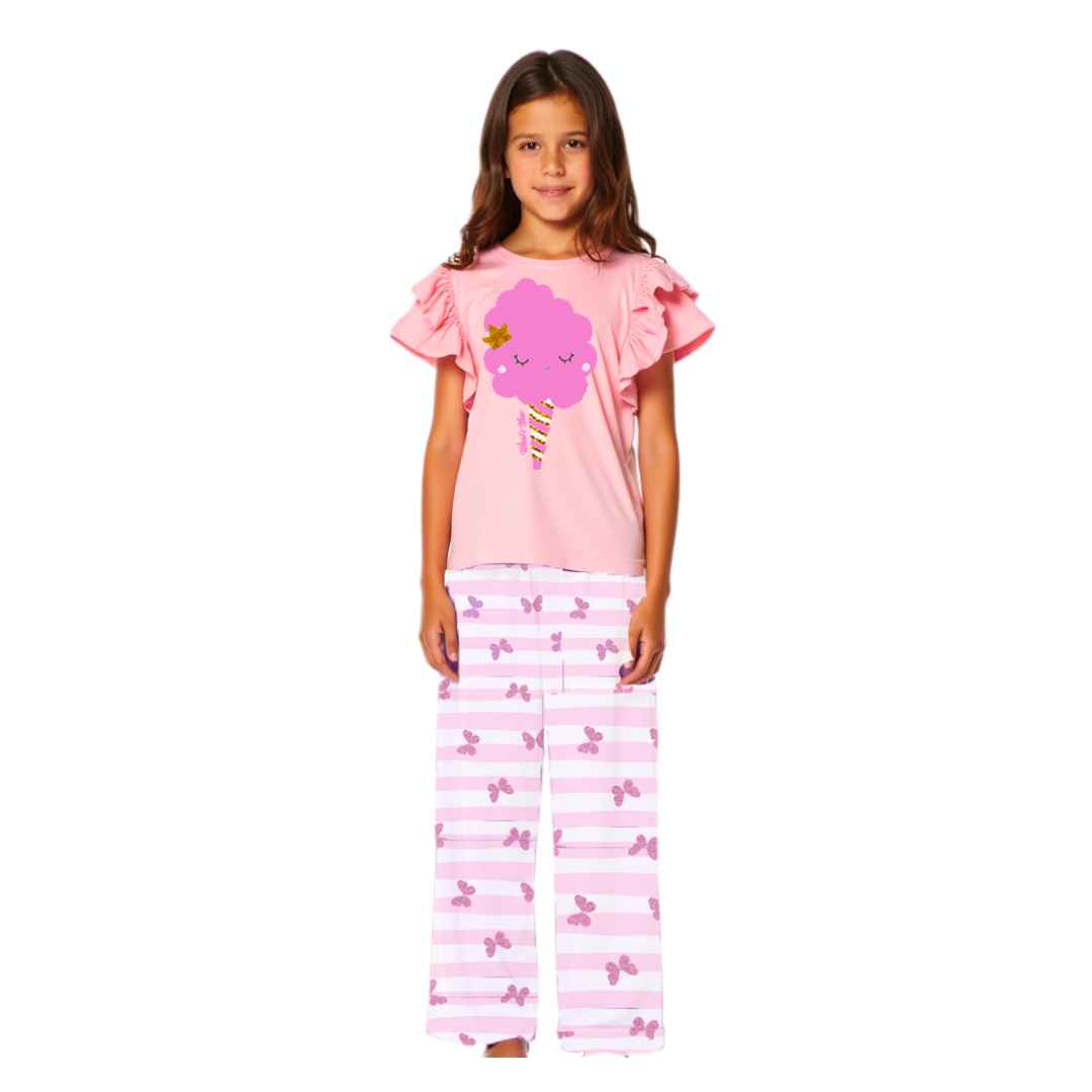 Girls Short Sleeve & Pajama Set