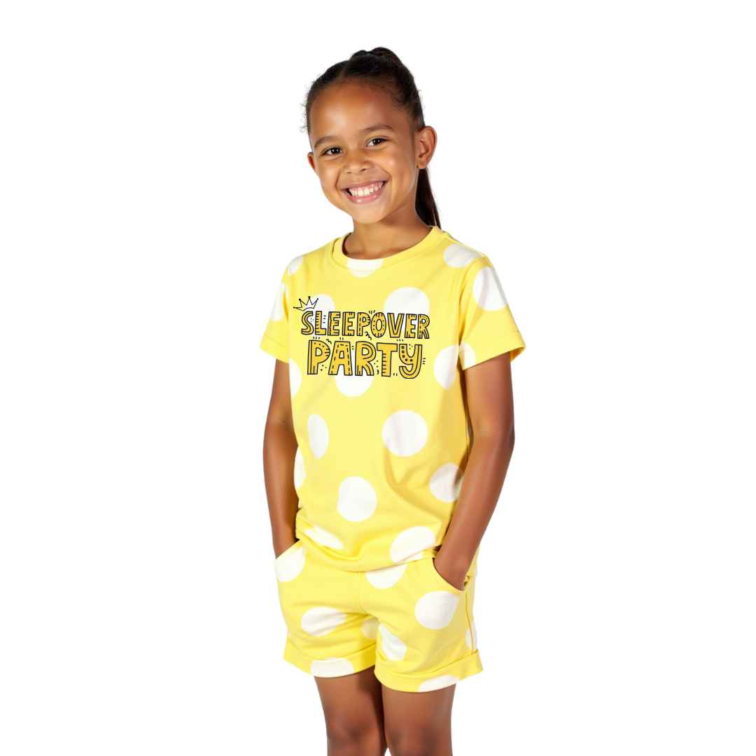 Girls Short Sleeve & Shorts Pajama Set
