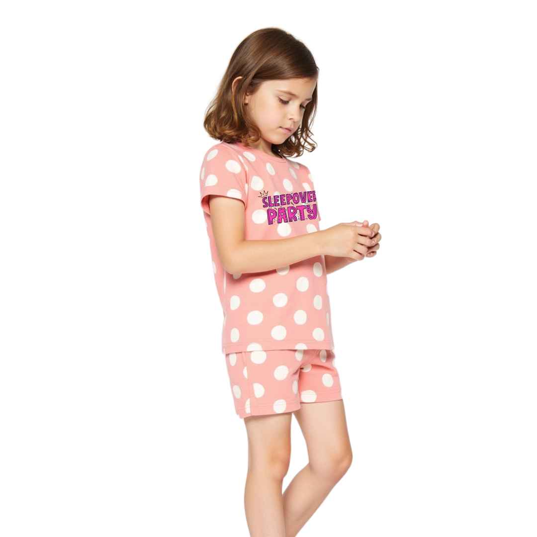 Girls Short Sleeve & Shorts Pajama Set