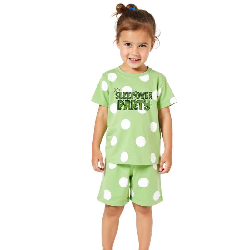 Girls Short Sleeve & Shorts Pajama Set