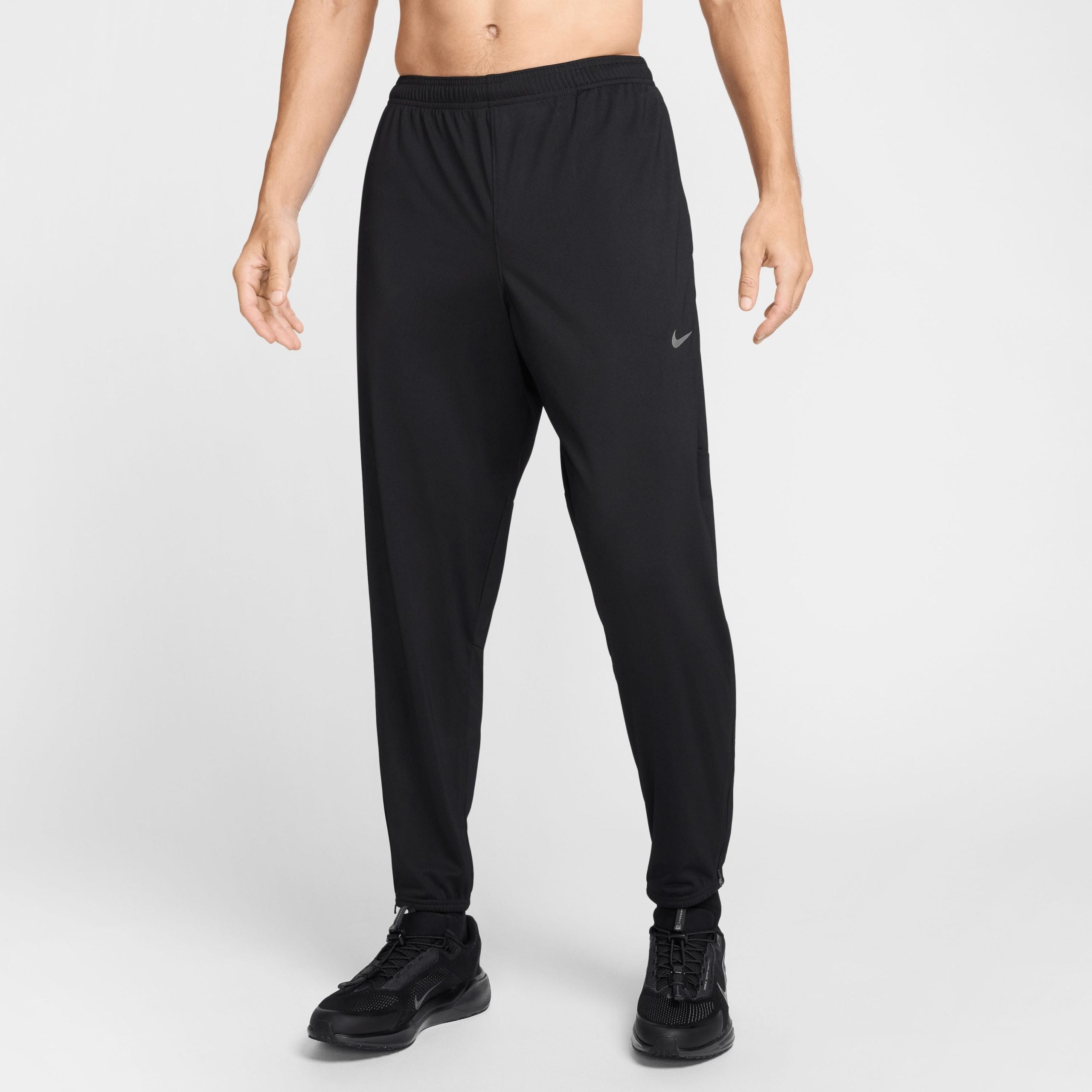 Nike men black dri fit running pants