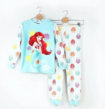 Little Mermaid Girls Long Sleeve & Pants Pajama Set