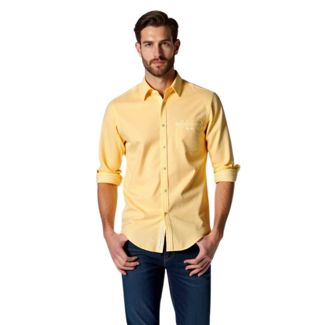 Men Button Down Long Sleeve Shirts