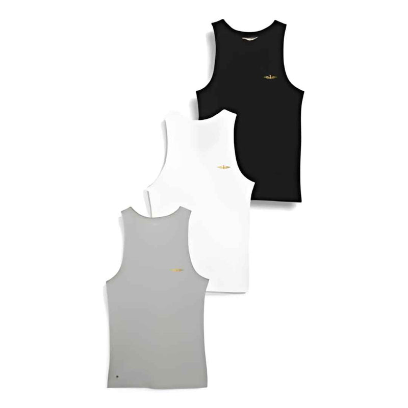 Men Tank Undershirts-Pack of 3