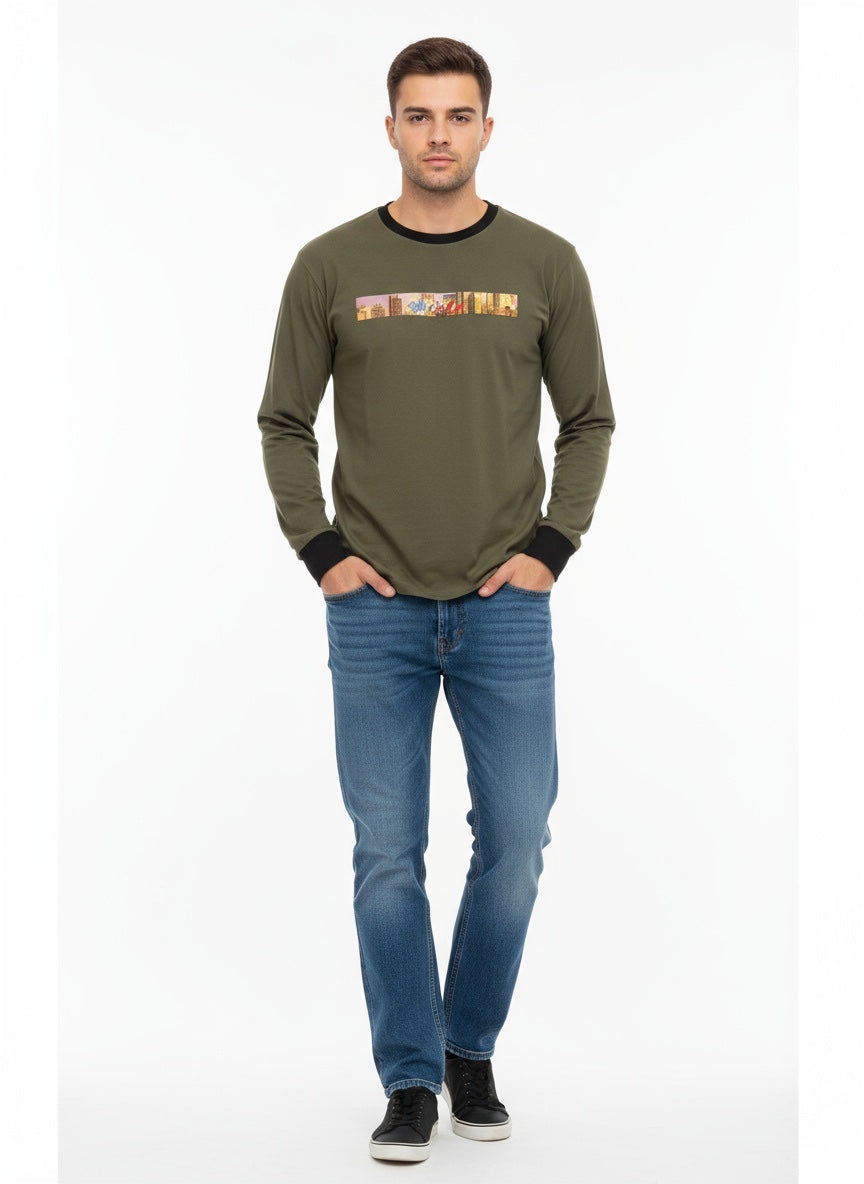Men’s Graphic Long Sleeve T-Shirt

