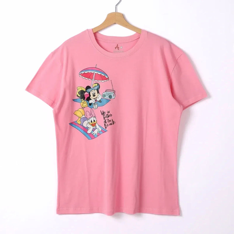 Mickey Mouse  Women Short Sleeve Tee