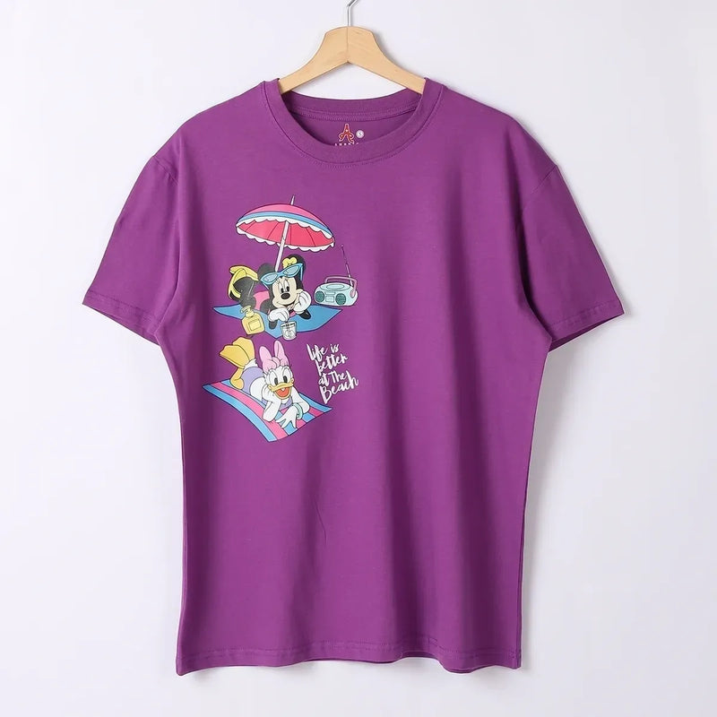 Mickey Mouse  Women Short Sleeve Tee