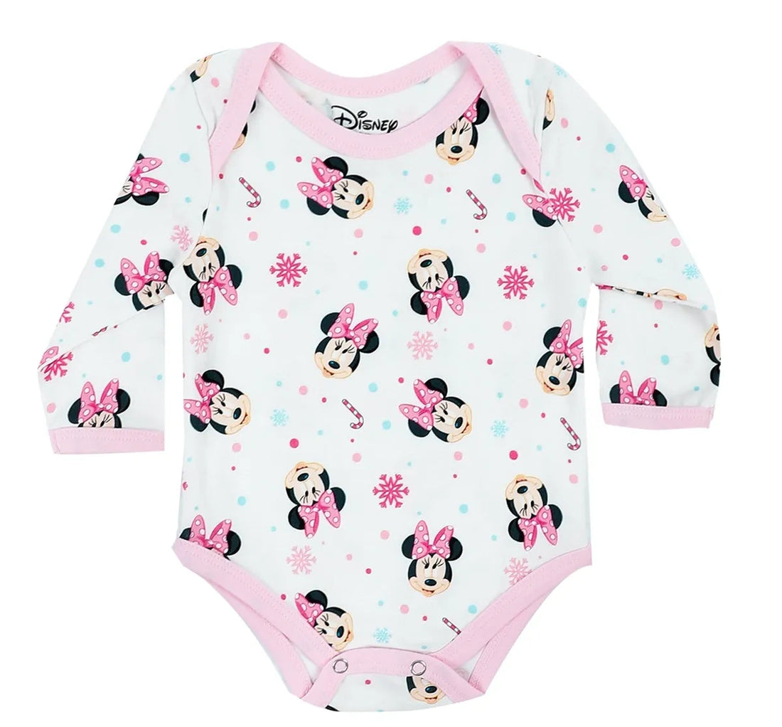 Minnie Mouse Long Sleeve Babysuit