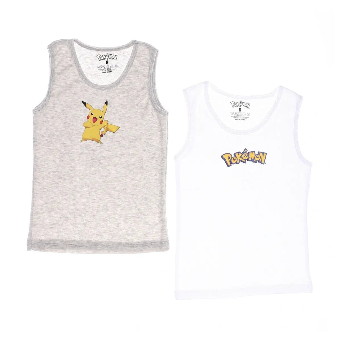 Pokemon Boys Tank Undershirt-Pack Of 2