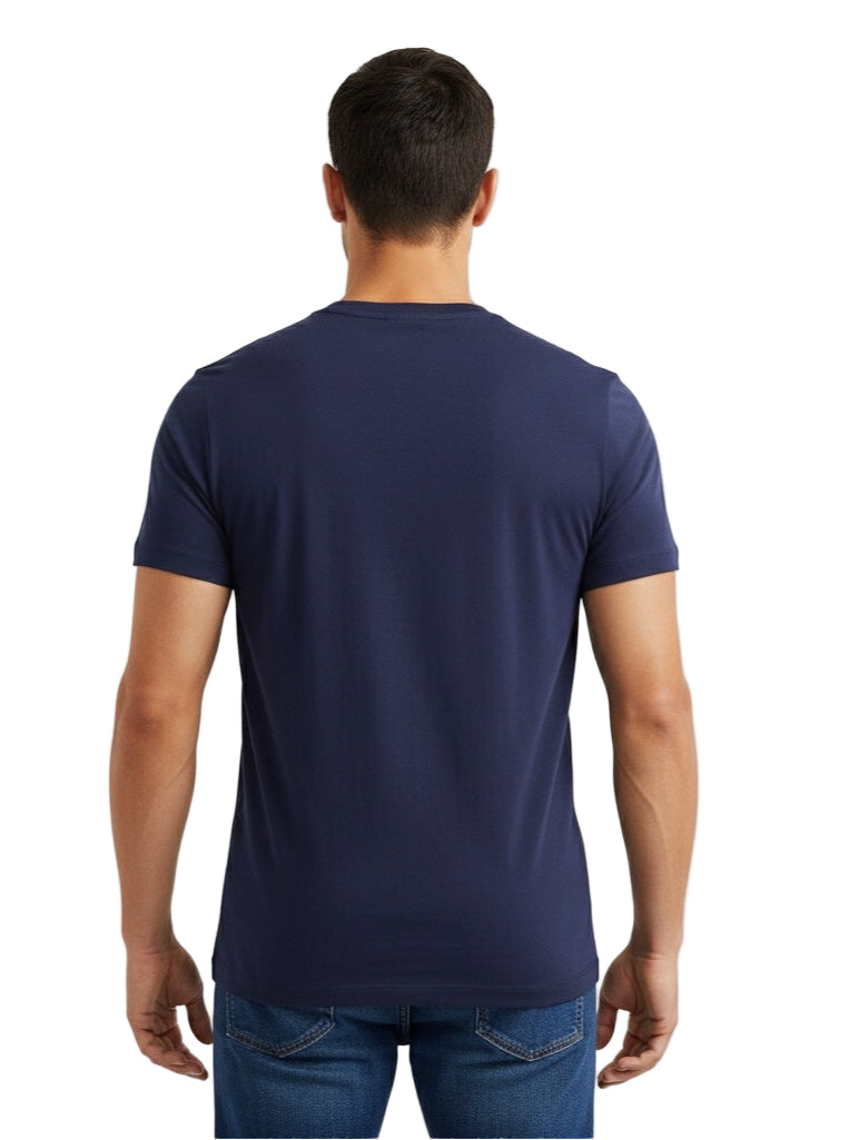 Navy Blue Polo Ralph Lauren Men T-Shirt-Back View