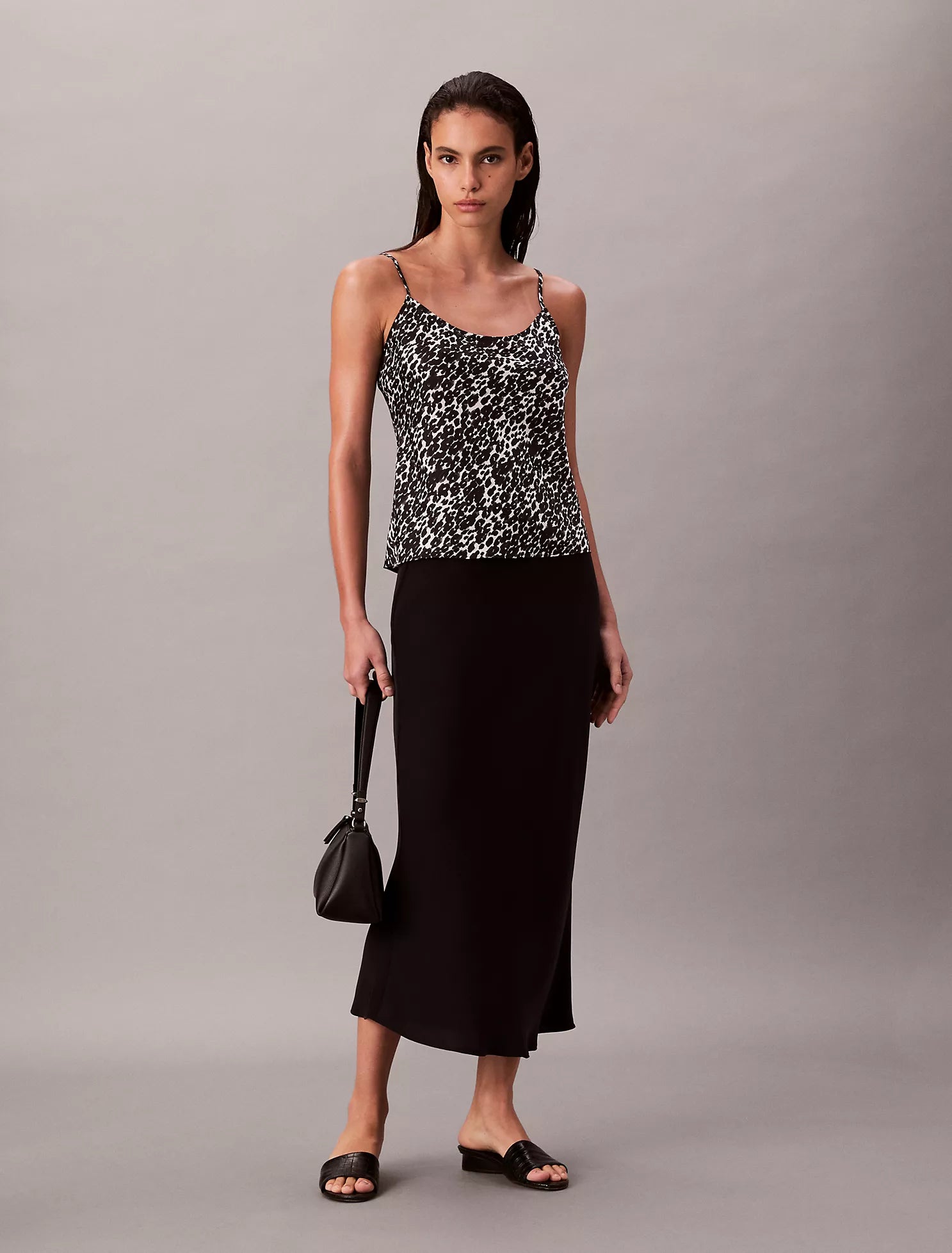 Printed Satin Tank Top for Women
