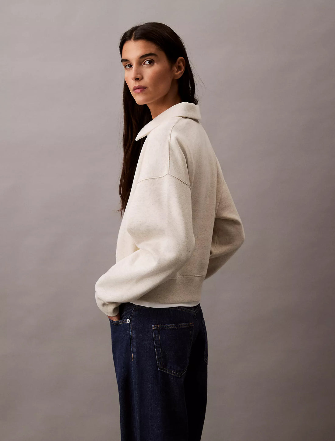 Women’s Zip Front Pullover Sweatshirt
