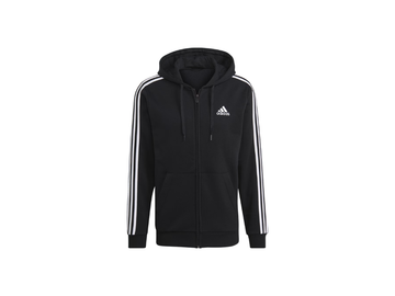 Adidas Men’s Essentials 3-Stripes Full-Zip Hoodie