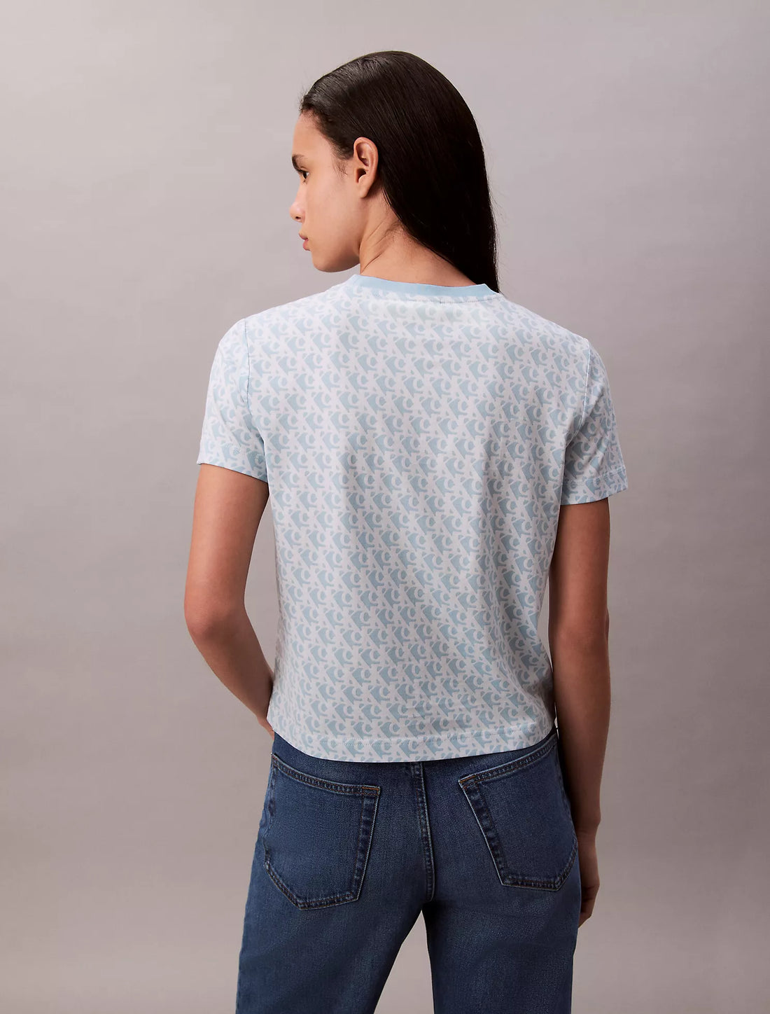  Women’s 100% Cotton Monogram Logo T-Shirt