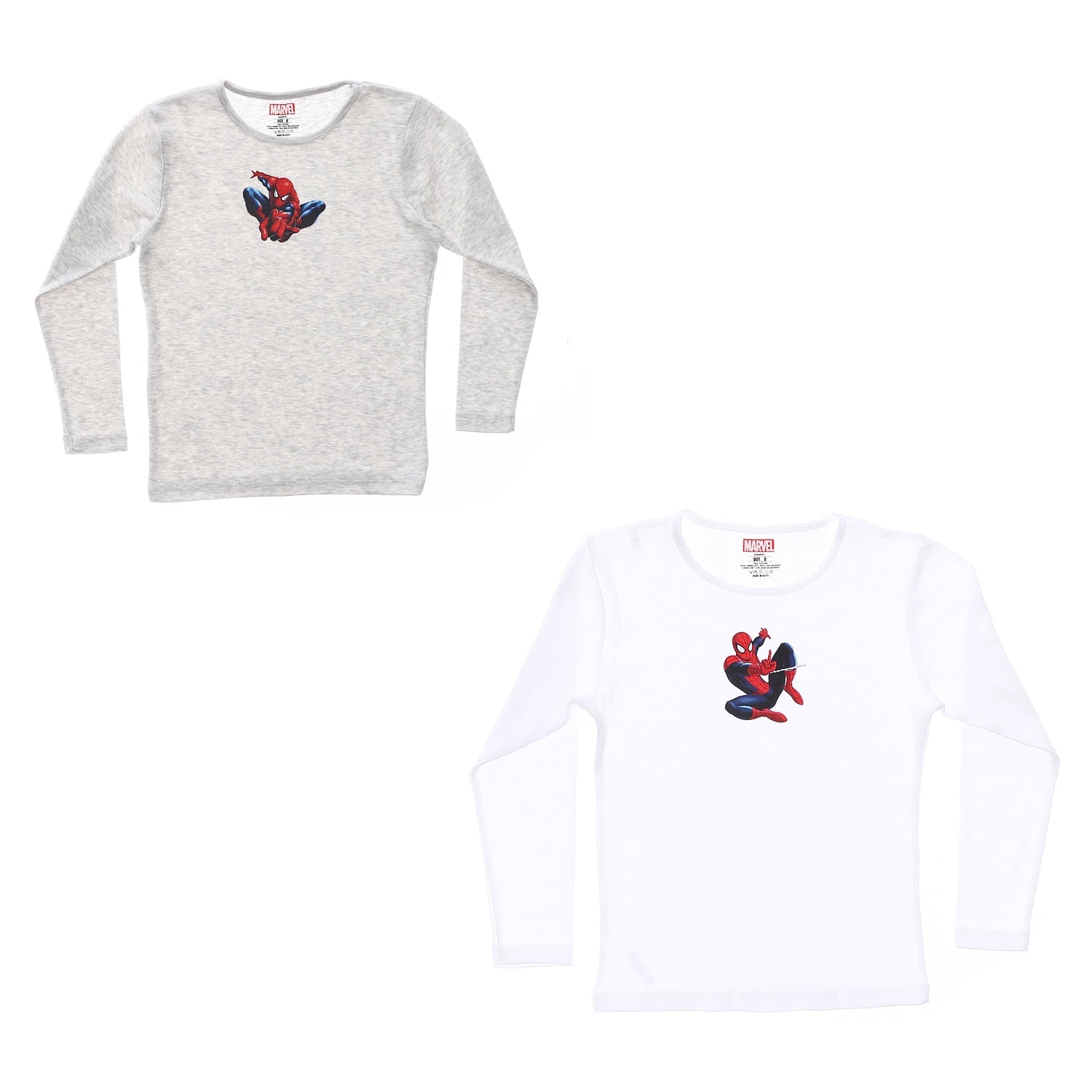 Spider-Man Boys Long Sleeve Undershirt-Pack Of 2