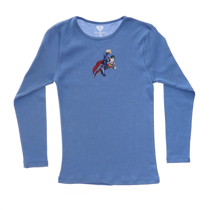 Super Man Boys Long Sleeve Undershirt-Pack Of 2
