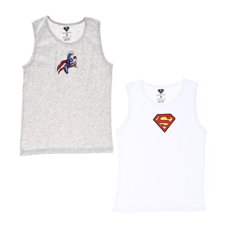 Superman Boys Tank Undershirt-Pack Of 2