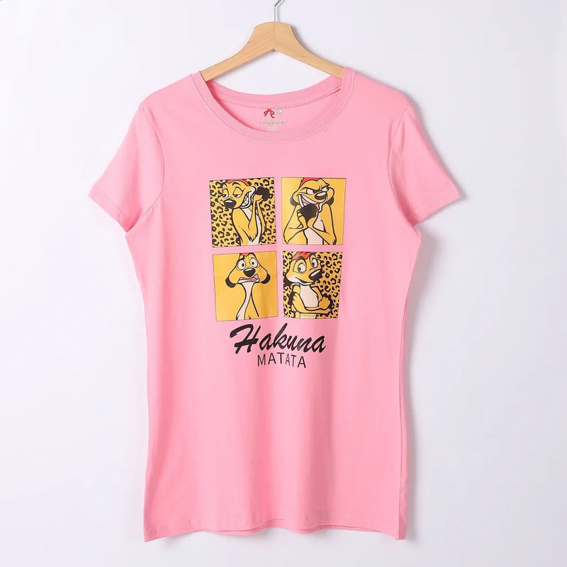 Timon & Pumba Women Short Sleeve Tee