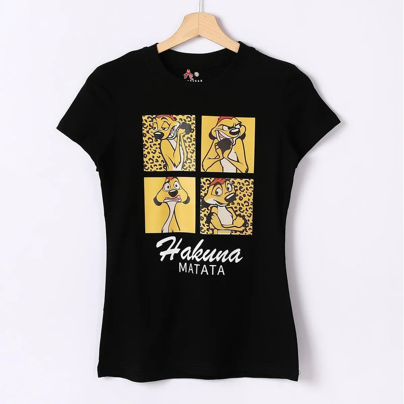 Timon & Pumba Women Short Sleeve Tee