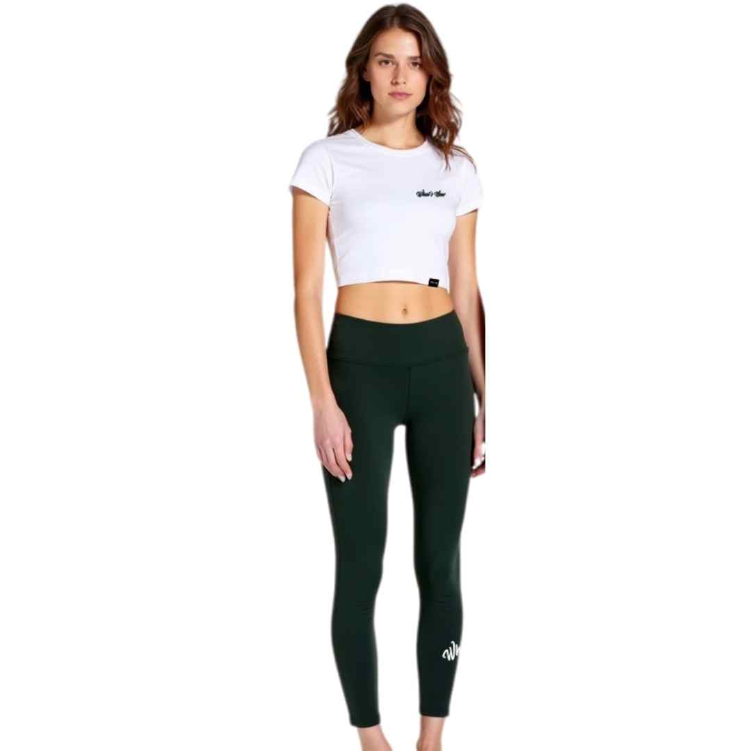 Women Crop Top & Leggings Set