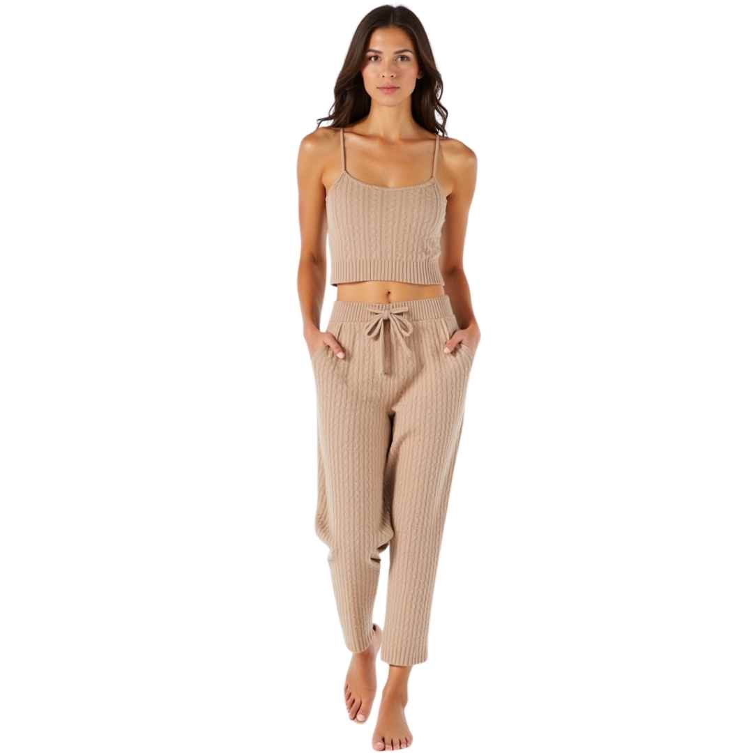 Women’s Ribbed Pajama Set