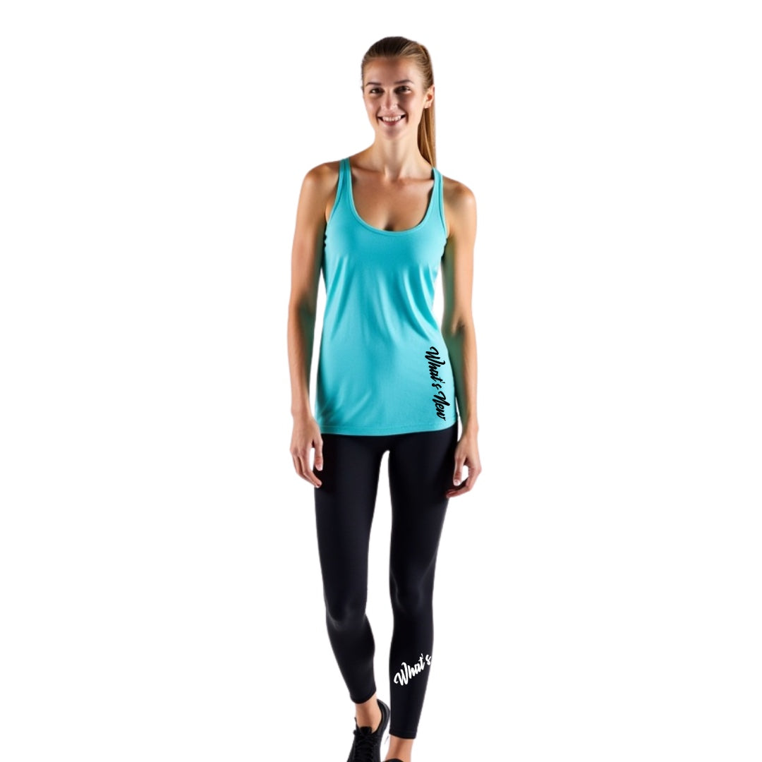 Conjunto de camiseta sin mangas y leggings para mujer