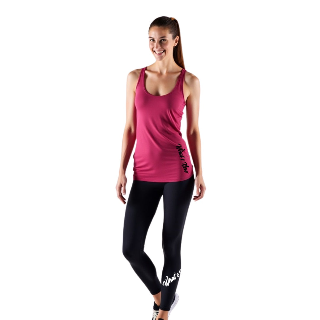 Conjunto de camiseta sin mangas y leggings para mujer