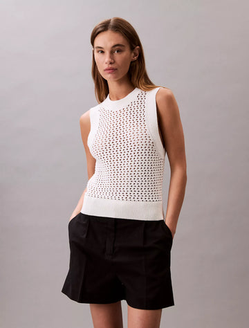 Women’s Open Knit Tank Top
