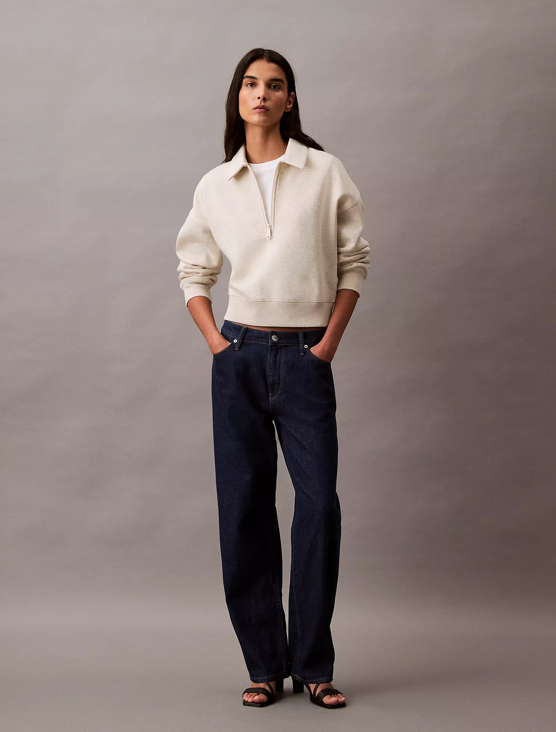 Women’s Zip Front Pullover Sweatshirt
