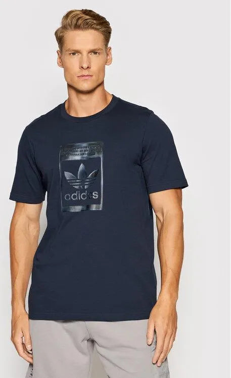 Adidas Originals Men’s Navy Trefoil Graphic T-Shirt
