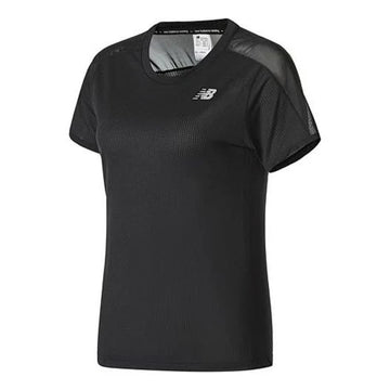 New Balance women black running t shirt sportswear